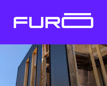 Logo Furō junto a fotografía de vivienda
